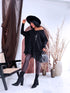 PLUS SIZE sweater "AGAIN 10588" - black